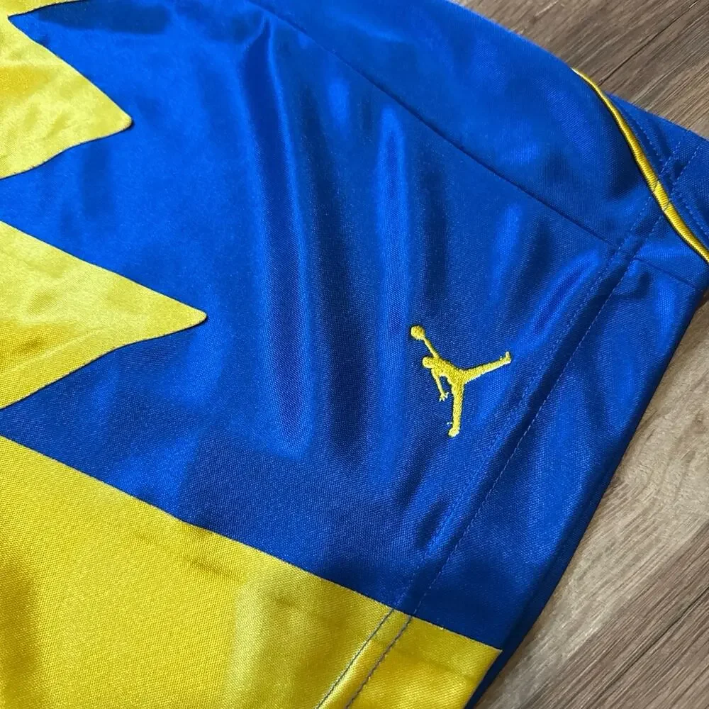 Y2K Air Jordan Laney Silky Dazzle Shiny Baketball Shorts